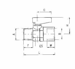 BALL VALVE ISO 7 RP ISO 7 1/8